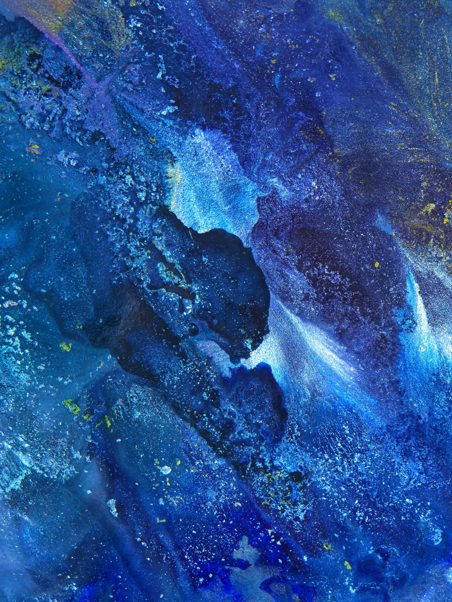 Abstract blue texture — depth and detail